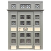 Дверные блоки могут быть любой конструкции: одноствочатые и двустворчатые, с фрамугами и глухими дошивками, прямоугольной или арочной формы